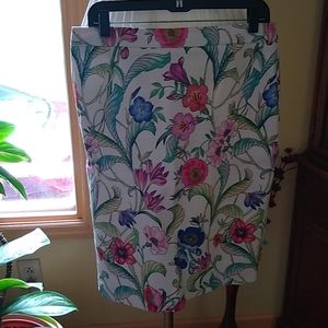 Ann Taylor Flower print skirt